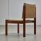 Angular Teak and Leather Chair with Copper Details, 1970s 23