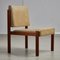 Angular Teak and Leather Chair with Copper Details, 1970s 3