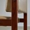 Angular Teak and Leather Chair with Copper Details, 1970s 6