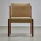 Angular Teak and Leather Chair with Copper Details, 1970s 21
