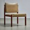 Angular Teak and Leather Chair with Copper Details, 1970s 25