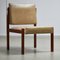 Angular Teak and Leather Chair with Copper Details, 1970s 24