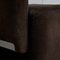 Sedie di velluto a coste marroni con dettagli in metallo cromato di Luigi Saccardo, Italia, anni '70, set di 4, Immagine 11