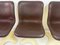 Brown Leather Dining Chairs by Yrjö Kukkapuro for Haimi, 1960s, Set of 4 2