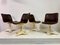 Brown Leather Dining Chairs by Yrjö Kukkapuro for Haimi, 1960s, Set of 4 9
