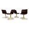 Brown Leather Dining Chairs by Yrjö Kukkapuro for Haimi, 1960s, Set of 4 14