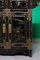 Chinoiserie Black Laquered Altar Cabinet with Drawers & Shelves 11