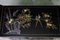 Chinoiserie Black Laquered Altar Cabinet with Drawers & Shelves 13
