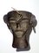 Máscara africana Mid-Century de metal, años 50, Imagen 3