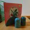 Salt & Pepper Shakers and Napkin Holder in Green Marble, Italy, 1970s, Set of 3 8