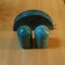 Salt & Pepper Shakers and Napkin Holder in Green Marble, Italy, 1970s, Set of 3 3