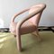 Vintage Postmodern Sculptural Pale Pink Lounge Chair by Marge Carson for Carson Furniture, Usa, 1980s 10