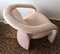 Vintage Postmodern Sculptural Pale Pink Lounge Chair by Marge Carson for Carson Furniture, Usa, 1980s, Image 4