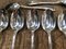 Silver-Plated Dessert Spoons Rubans Model from Christofle, Set of 12 3