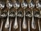 Silver-Plated Soup Spoons Rubans Model from Christofle, Set of 12 3