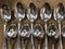 Silver-Plated Soup Spoons Rubans Model from Christofle, Set of 12 2