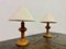 Lampade da tavolo organiche in legno tornito, anni '70, set di 2, Immagine 9