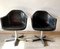 Mid-Century Fiberglass Lounge Chairs in Anthracite from Olymp, Set of 2 1