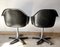 Mid-Century Fiberglass Lounge Chairs in Anthracite from Olymp, Set of 2, Image 9