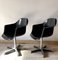 Mid-Century Fiberglass Lounge Chairs in Anthracite from Olymp, Set of 2 2