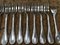 Silver-Plated Cake Forks Rubans Model from Christofle, Set of 12 3