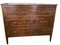 Italian Neoclassical Walnut Chest of Drawes with Crossbanded and Burl Walnut Veneer 1