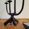 Brutalist Wrought Iron Candlestick, France, 1950s 5