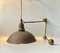 Nautical Chain Suspended Ceiling Lamp in Brass and Copper, 1930s 2