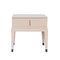 Italian Nightstand in Cappuccino High Gloss Laquered Finish from Kabinet 3