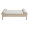 Italian Bench in Quinoa Fabric and Beige Leather from Kabinet 3
