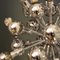 Lámpara colgante atómica Sputnik alemana Mid-Century de plata de Friedrich Becker para Cosack, años 70, Imagen 5