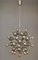 Lámpara colgante atómica Sputnik alemana Mid-Century de plata de Friedrich Becker para Cosack, años 70, Imagen 7