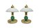 Lámparas de mesa Mushroom de latón y acrílico de Kolarz Austria, años 80. Juego de 2, Imagen 14