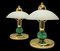 Lámparas de mesa Mushroom de latón y acrílico de Kolarz Austria, años 80. Juego de 2, Imagen 8