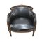 Antiker Louis XVI Stuhl aus Mahagoni & Leder 2