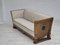 Dänisches Vintage 2-Sitzer Sofa aus Wolle & Eiche, 1950er 10