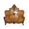 Antique Spanish Wardrobe, Dressing Commode, Nightstands and Headboard in Carved Walnut and Mable, Set of 6 3