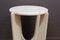 Pedestal Table in White Lacquered Wood and Marble, 1970s, Image 3