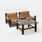 Lounge Chairs and Coffee Table Model Bjorn by Aleksander Kuczma, Poland, 1970s, Set of 3 13