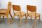Mid-Century Industrial Stacking Chairs in Beech from Casala, 1950s, Set of 4 3