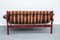 Sofá capitoné Mid-Century vintage de cuero burdeos de Ipoly Furniture Company, años 70, Imagen 2