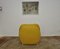 Gelber gesteppter Sessel, 1960er 4