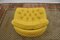 Yellow Quilted Armchair, 1960s, Image 12