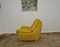 Gelber gesteppter Sessel, 1960er 3