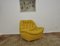 Gelber gesteppter Sessel, 1960er 2