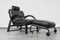 Lounge Chair with Stool attributed to Mario Bellini for Natuzzi, Set of 2, Image 4
