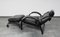 Lounge Chair with Stool attributed to Mario Bellini for Natuzzi, Set of 2 12