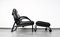 Lounge Chair with Stool attributed to Mario Bellini for Natuzzi, Set of 2 5