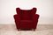 Velvet Armchairs in the style of Guglielmo Ulrich, 1950s, Set of 2, Image 4