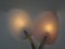 Lampade da parete floreali in vetro acrilico e ottone di Geru Lights, anni '50, set di 2, Immagine 9